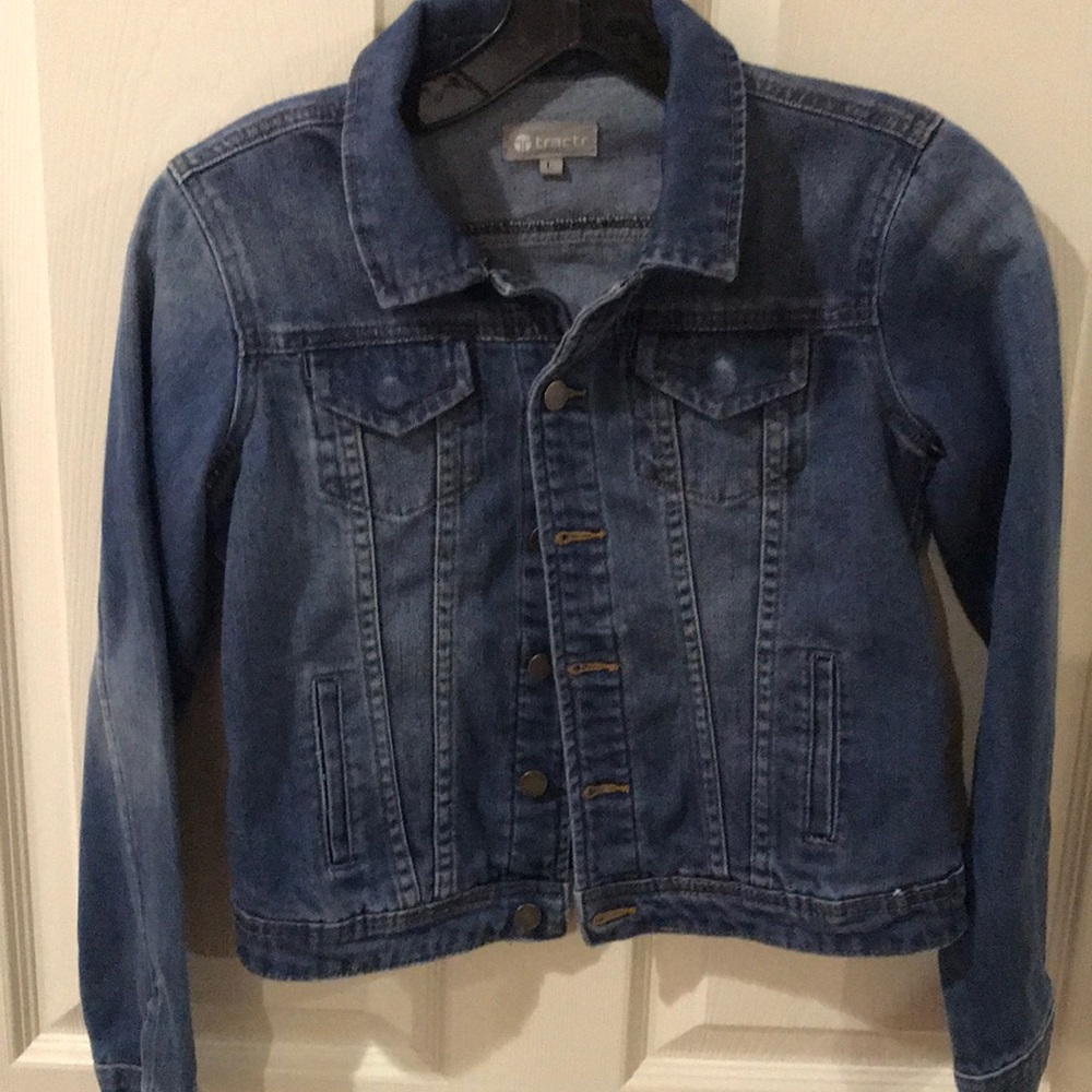 Girls Large Tractr Jean Jacket